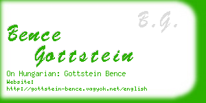 bence gottstein business card